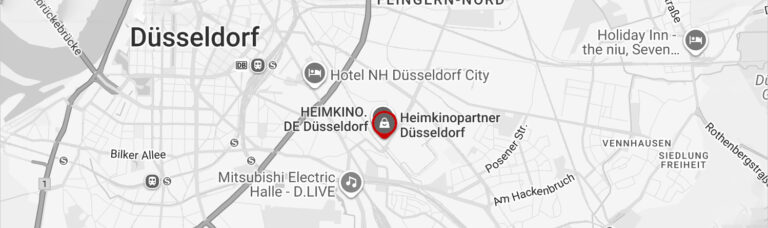 Anfahrtskarte beamer-freund Düsseldorf, Ronsdorfer Straße 143