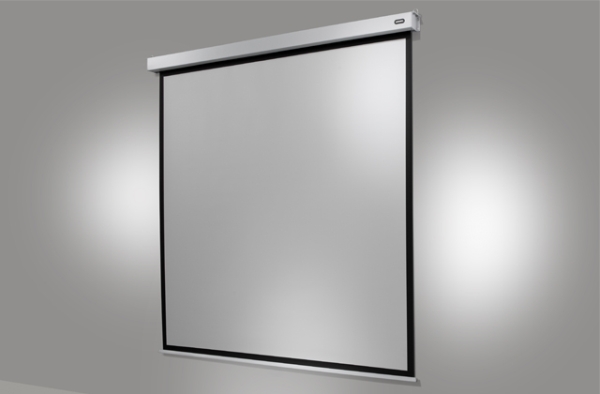 Celexon Motorleinwand Professional Plus mit geschlossenem Gehäuse und mattweißem Pro-Tuch
